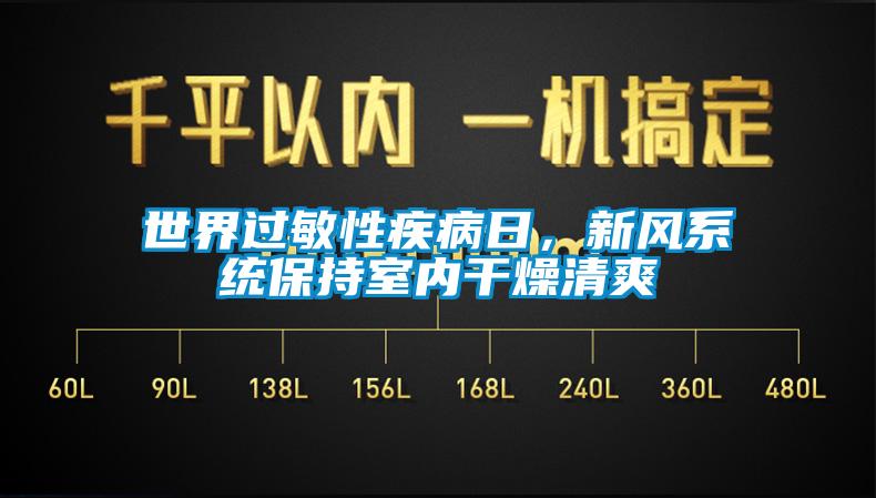 世界過敏性疾病日，新風系統保持室內干燥清爽