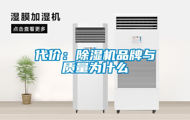 代價：除濕機品牌與質量為什么