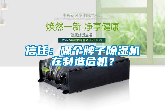 信任：哪個牌子除濕機在制造危機？