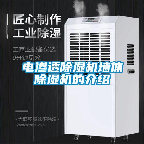 電滲透除濕機墻體除濕機的介紹