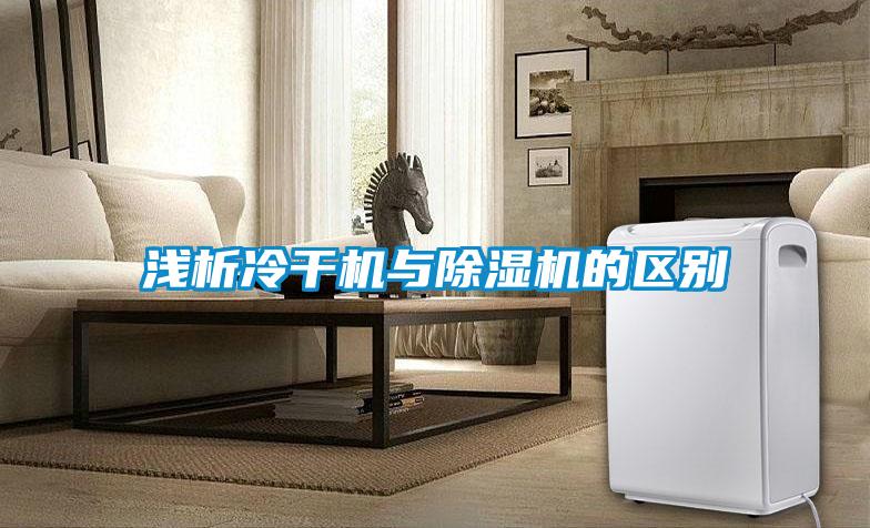 淺析冷干機與除濕機的區別