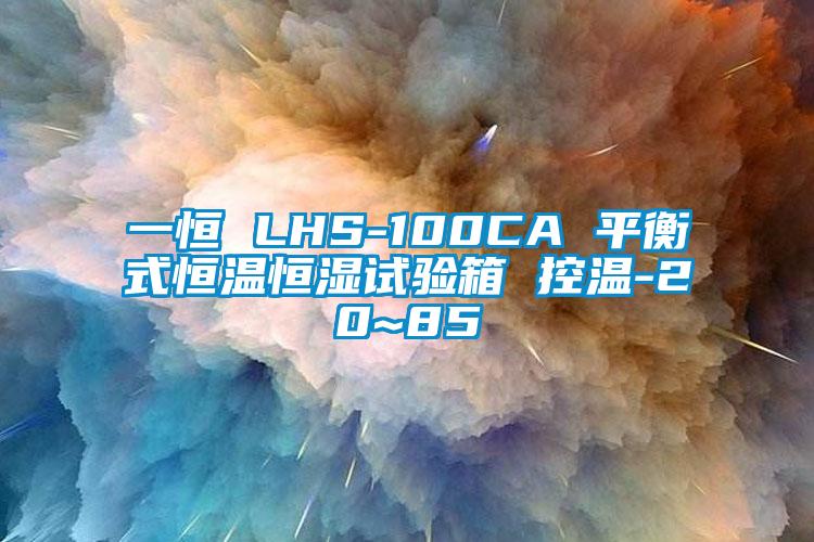 一恒 LHS-100CA 平衡式恒溫恒濕試驗箱 控溫-20~85℃