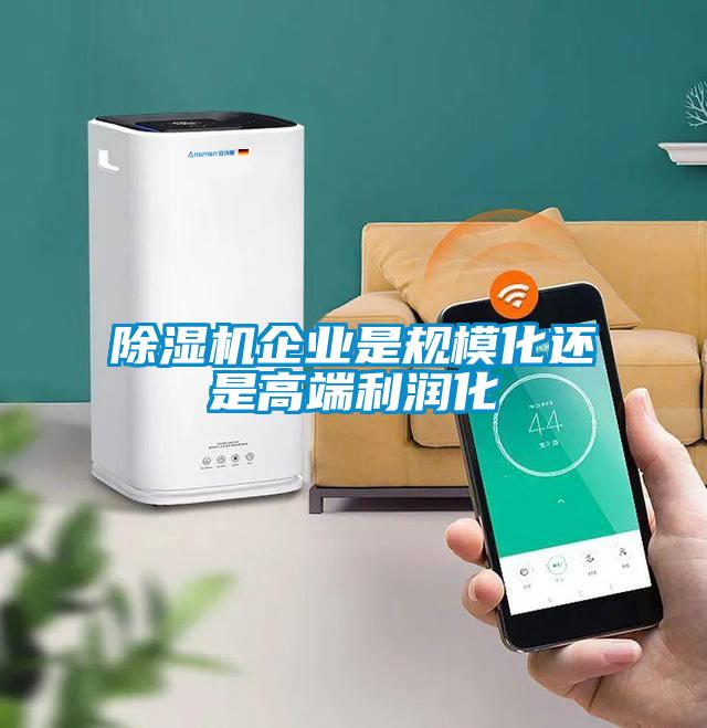 除濕機企業是規模化還是高端利潤化
