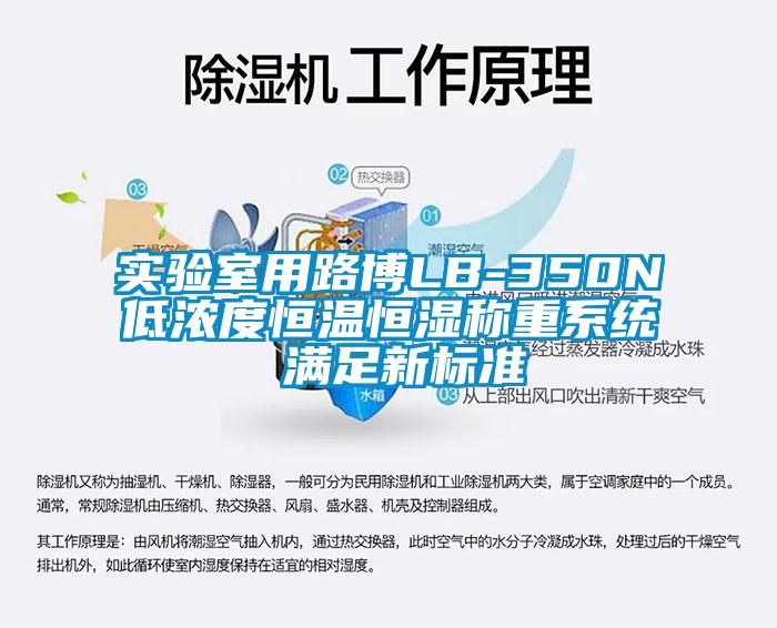 實驗室用路博LB-350N低濃度恒溫恒濕稱重系統 滿足新標準