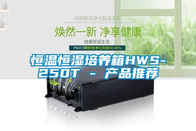 恒溫恒濕培養箱HWS-250T - 產品推薦