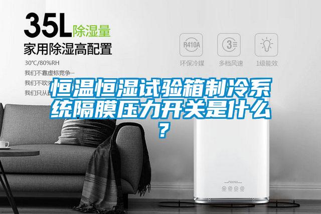 恒溫恒濕試驗箱制冷系統(tǒng)隔膜壓力開關是什么？