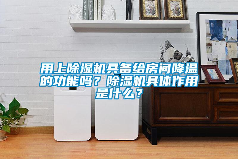 用上除濕機具備給房間降溫的功能嗎？除濕機具體作用是什么？