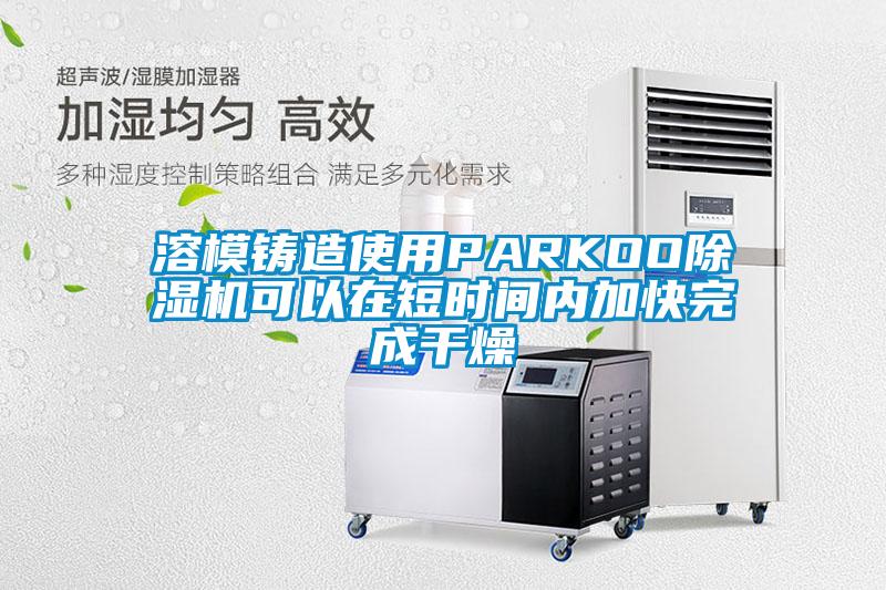 溶模鑄造使用PARKOO除濕機可以在短時間內加快完成干燥