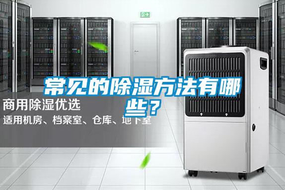常見的除濕方法有哪些？
