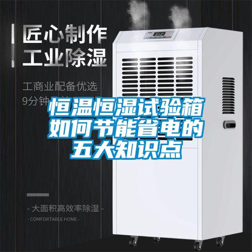 恒溫恒濕試驗箱如何節(jié)能省電的五大知識點