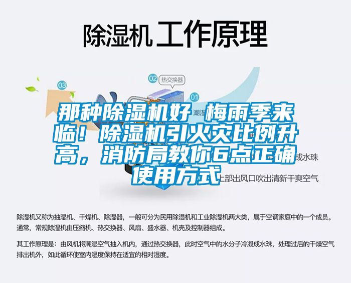 那種除濕機好 梅雨季來臨！除濕機引火災比例升高，消防局教你6點正確使用方式