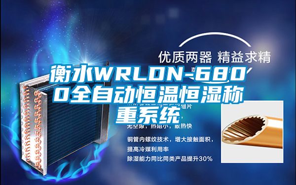 衡水WRLDN-6800全自動恒溫恒濕稱重系統