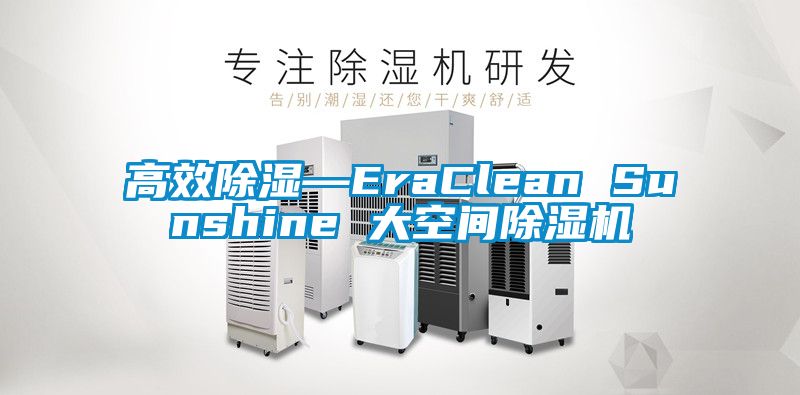 高效除濕—EraClean Sunshine 大空間除濕機