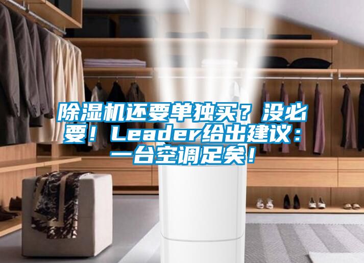 除濕機還要單獨買？沒必要！Leader給出建議：一臺空調足矣！